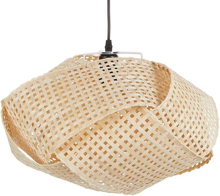 Beliani HALIL Hanglamp Natuurlijk Bamboe