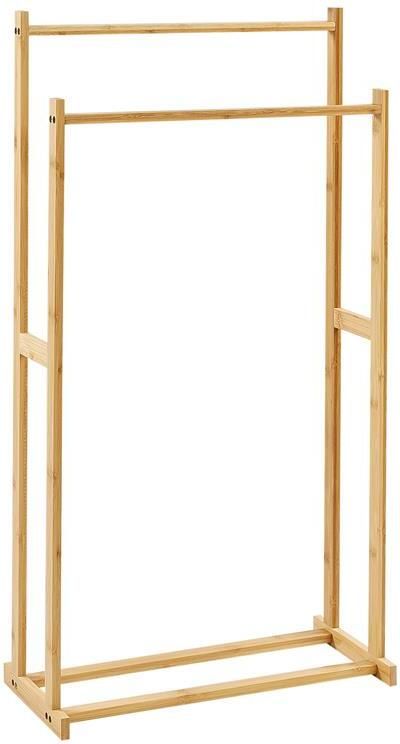Beliani HOBOKEN Handdoekrek Lichthout Bamboe