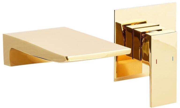 Beliani KARUAY Wandgemonteerde mengkraan Goud Messing