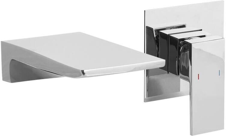 Beliani KARUAY Wandgemonteerde mengkraan Zilver Messing