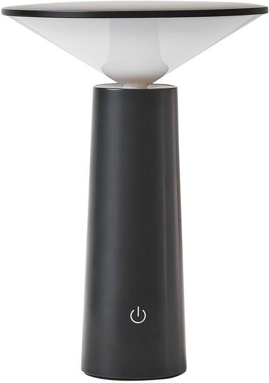 Beliani LEVIRA Tafellamp Zwart IJzer