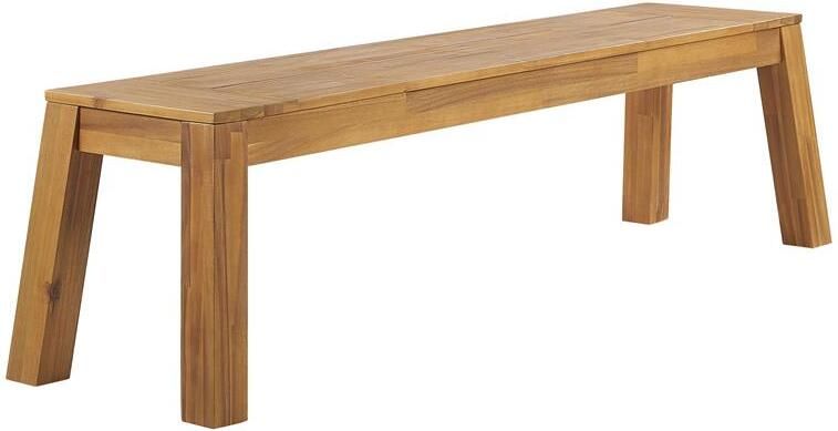 Beliani LIVORNO Tuinbank Lichte houtkleur Acaciahout