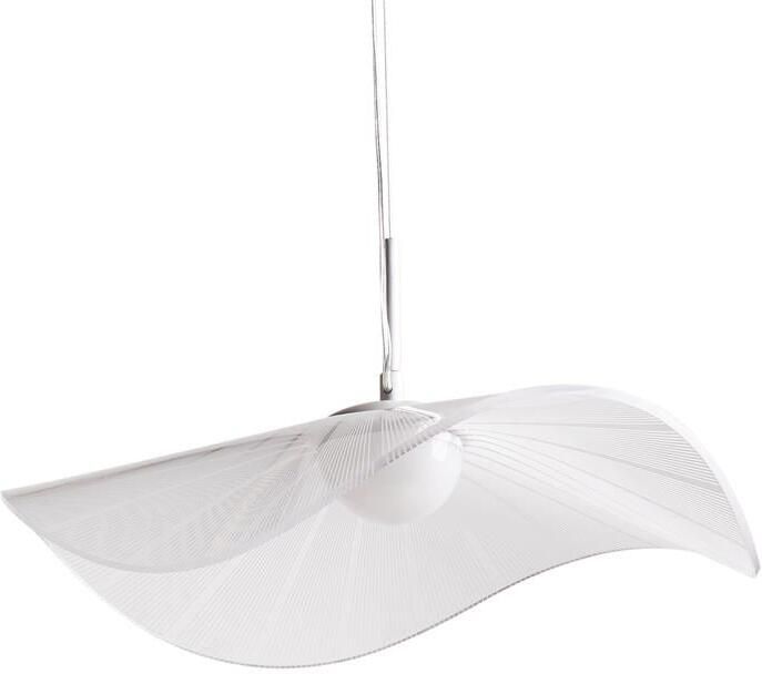 Beliani LOIRE Hanglamp Wit Metaal|Acryl