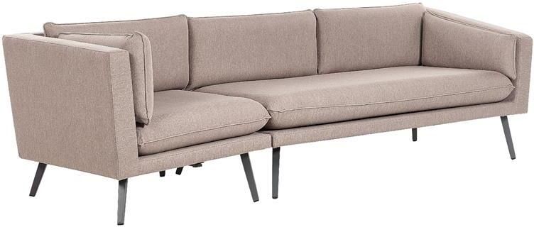 Beliani LORETELLO Tuinbank 3-zits Beige Links Polyester