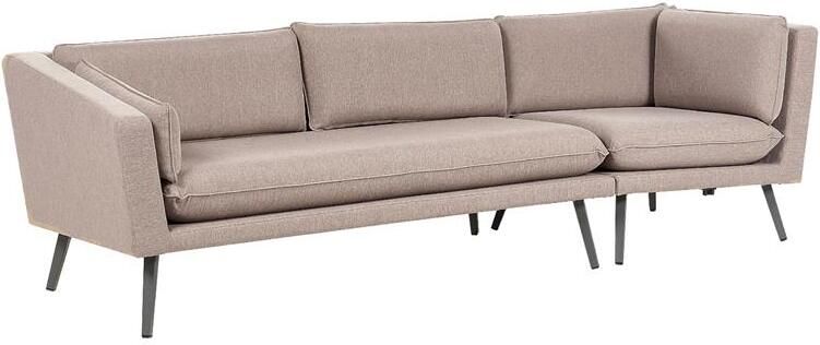 Beliani LORETELLO Tuinbank 3-zits Beige Polyester