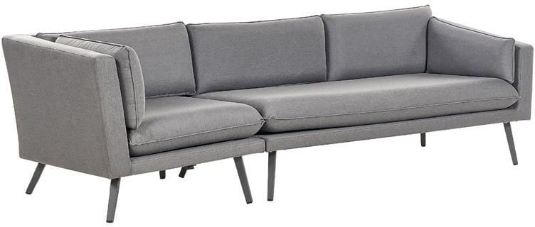 Beliani LORETELLO Tuinbank 3-zits Grijs Links Polyester