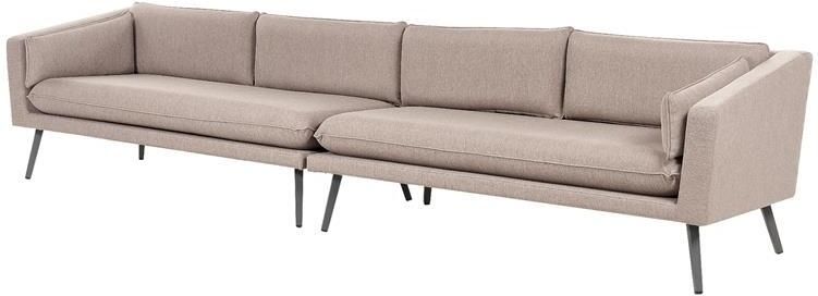 Beliani LORETELLO Tuinbank 4- zits Beige Polyester