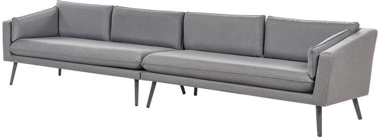 Beliani LORETELLO Tuinbank 4- zits Grijs Polyester