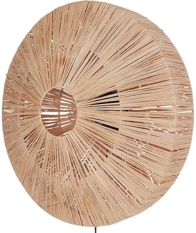 Beliani LUMUT Wandlamp Naturel Stro