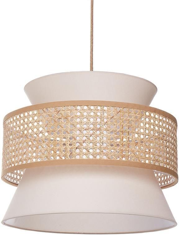 Beliani LUYANO Hanglamp Naturel|Beige Rotan