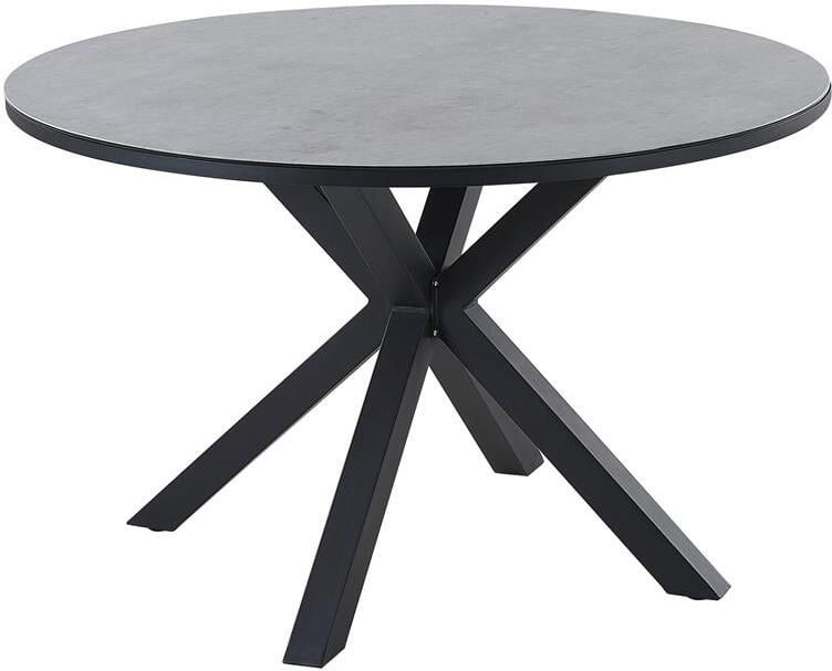 Beliani MALETTO Tuintafel Grijs 120 x 120 cm Aluminium