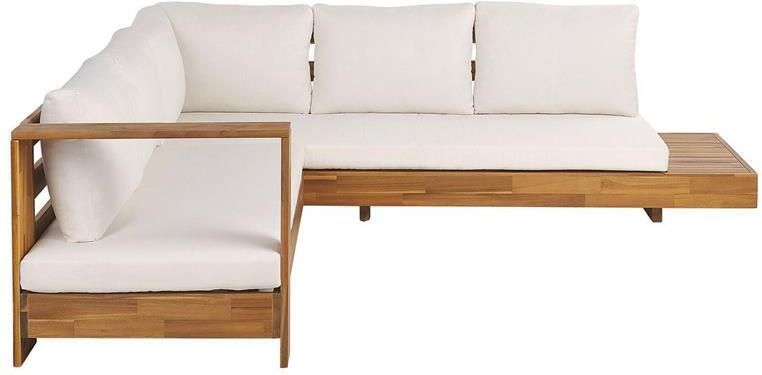 Beliani MARETTIMO Loungeset voor 5 Lichte houtkleur Acaciahout