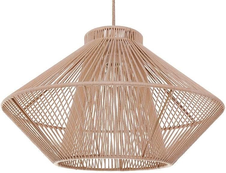 Beliani PALMETTO Hanglamp Beige Papier