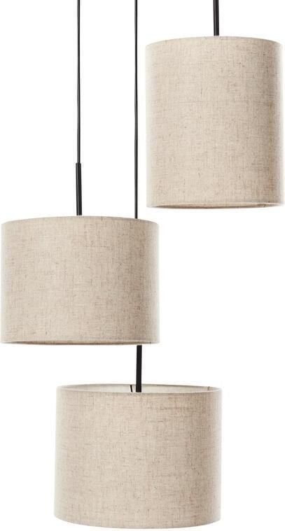 Beliani PARGUAZA Hanglamp Lichtbeige Linnen