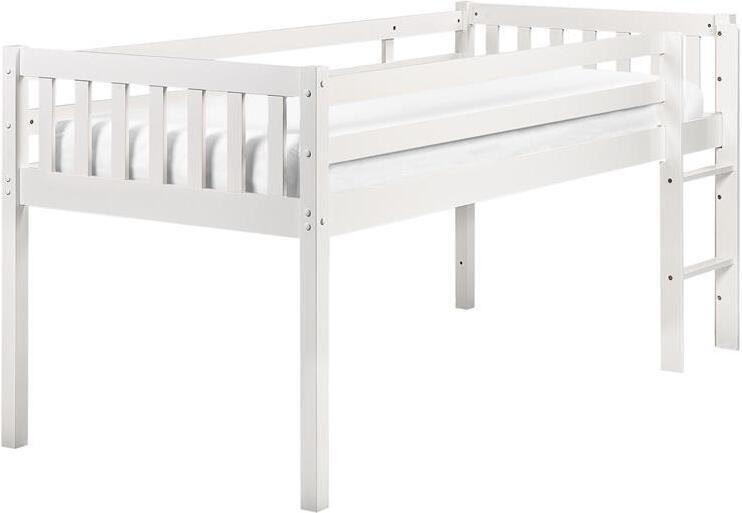 Beliani Verhoogd bed Hout PEIPIN 90 x 200 cm Wit - Foto 2