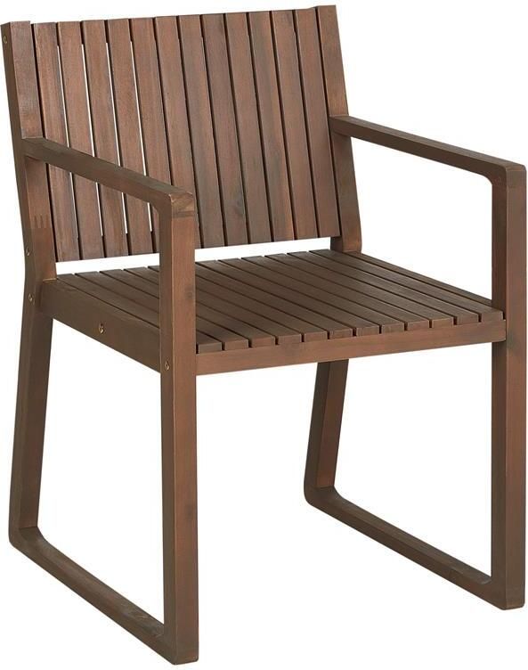 Beliani SASSARI Tuinstoel Donkerhout Acaciahout