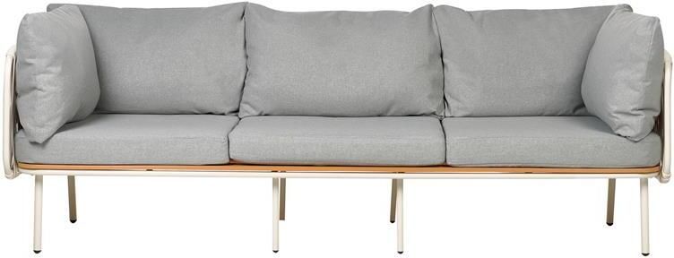 Beliani SENISE Tuinbank Grijs Aluminium