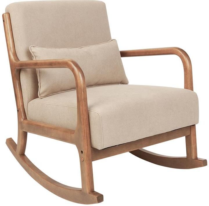 Beliani SKOVDE Schommelstoel-Beige-Polyester