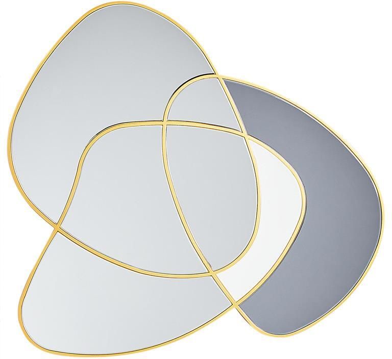 Beliani TAILLY Wandspiegel Goud 99 x 89 cm Glas