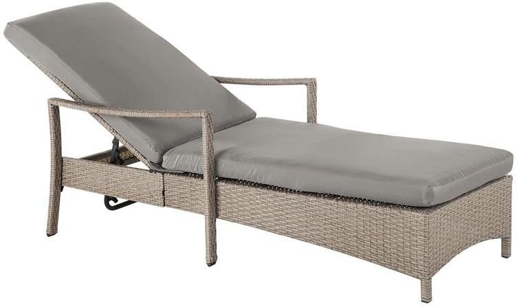 Beliani VASTO Strandstoel Grijs PE rotan