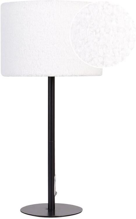 Beliani VINAZCO Tafellamp Wit Bouclé