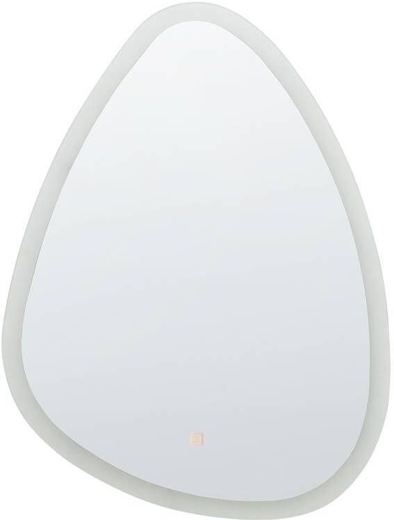 Beliani BETHUNE Wandspiegel Zilver Glas