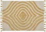 Beliani BINGOL Laagpolig vloerkleed Beige 160 x 230 cm Katoen - Thumbnail 1