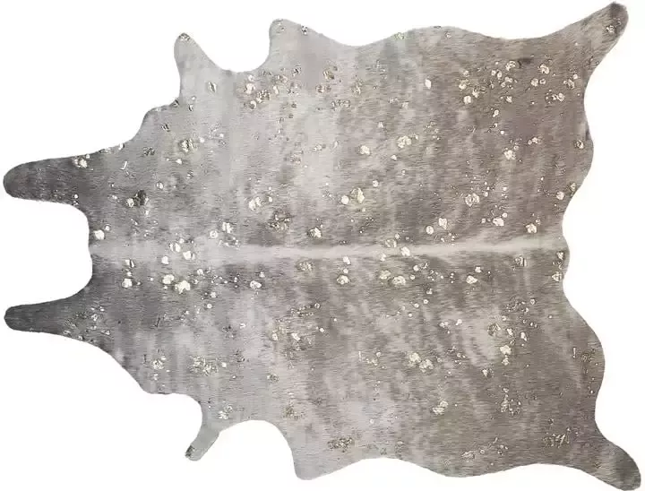 Beliani Vloerkleed imitatieleer taupe met goud 150 x 200 cm BOGONG - Foto 3