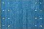 Beliani CALTI Modern vloerkleed Blauw 160 x 230 cm Wol - Thumbnail 1