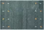 Beliani CALTI Modern vloerkleed Groen 160 x 230 cm Wol - Thumbnail 1