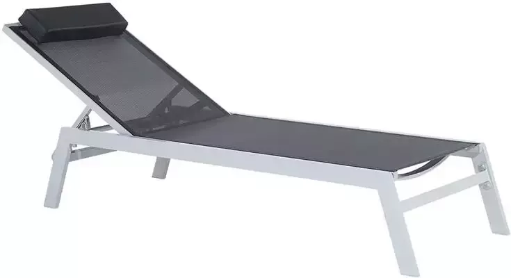 Beliani CATANIA Strandstoel Zwart Polyester