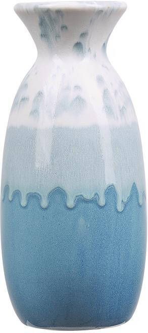 Beliani CHALCIS Bloemenvaas Wit Keramiek