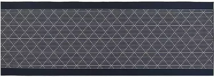 Beliani CHARVAD Laagpolig vloerkleed Grijs 70 x 200 cm Polyester