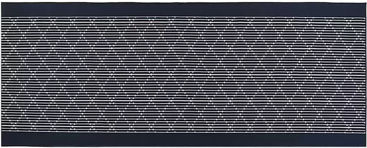 Beliani CHARVAD Laagpolig vloerkleed Grijs 80 x 200 cm Polyester