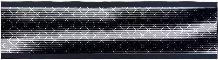 Beliani CHARVAD Laagpolig vloerkleed Grijs 80 x 300 cm Polyester