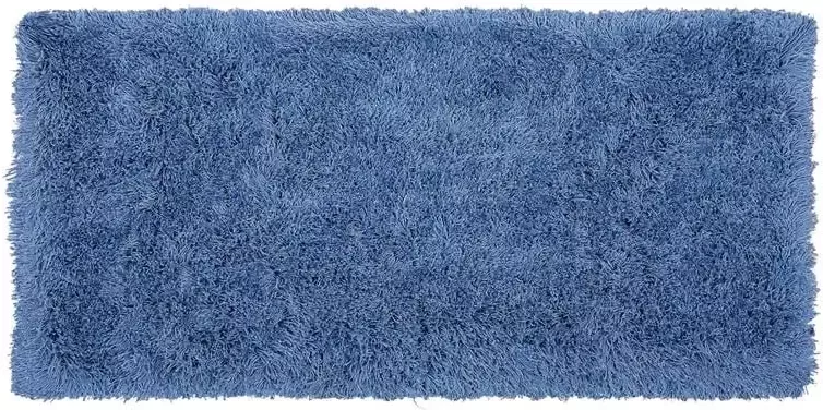 Beliani CIDE Shaggy vloerkleed Blauw 80 x 150 cm Polyester - Foto 2