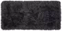 Beliani CIDE Shaggy vloerkleed Zwart Wit 80 x 150 cm Polyester - Thumbnail 1