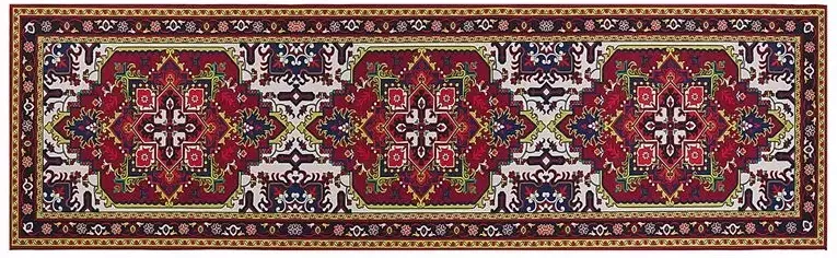 Beliani COLACHEL Loper Multicolor 60 x 200 cm Polyester - Foto 3