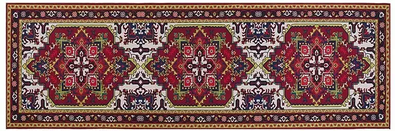 Beliani COLACHEL Loper Multicolor 80 x 240 cm Polyester - Foto 4