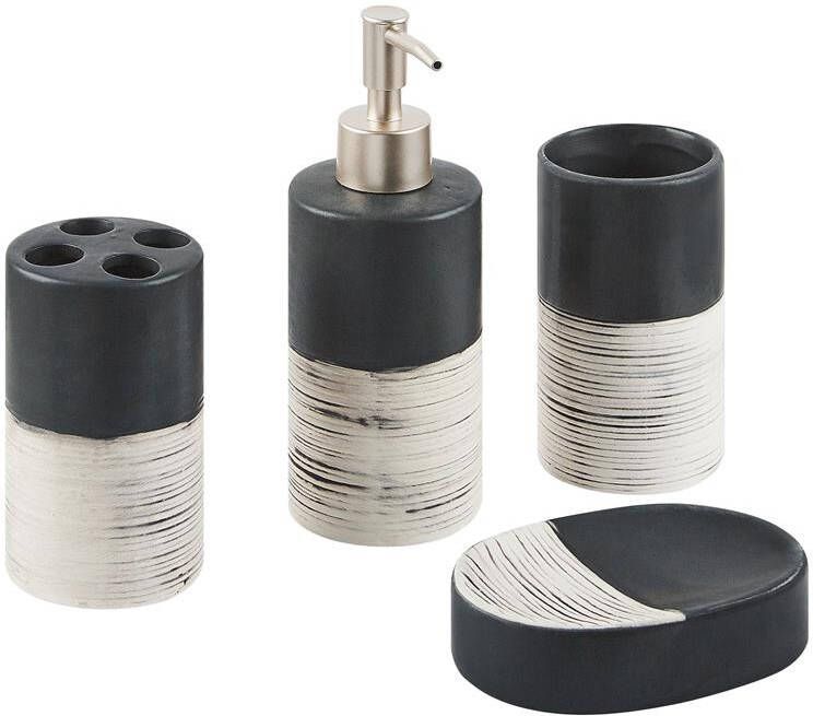 Beliani CORO Badkamerset Lichtbeige Dolomiet