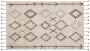 Beliani CORUM Laagpolig vloerkleed Beige 140 x 200 cm Katoen - Thumbnail 1