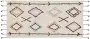 Beliani CORUM Laagpolig vloerkleed Beige 80 x 150 cm Katoen - Thumbnail 1