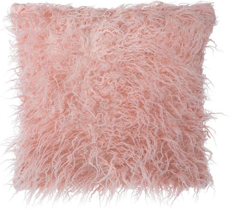 Beliani DAISY Sierkussen Roze Polyester