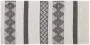 Beliani DAVUTLAR Laagpolig vloerkleed Grijs 80 x 150 cm Wol - Thumbnail 1
