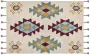 Beliani DUZCE Laagpolig vloerkleed Multicolor 160 x 230 cm Katoen - Thumbnail 1