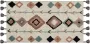 Beliani ESKISEHIR Laagpolig vloerkleed Multicolor 80 x 150 cm Katoen - Thumbnail 1