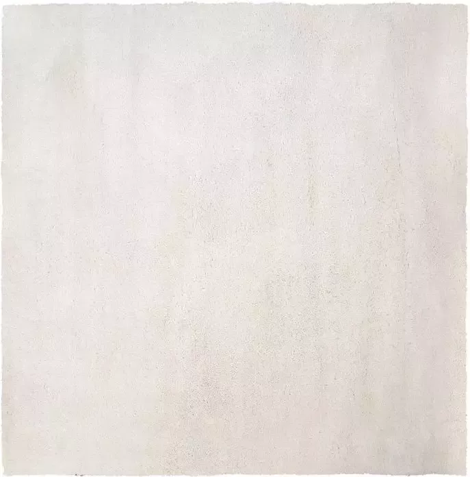 Beliani EVREN Shaggy vloerkleed Wit 200 x 200 cm Polyester