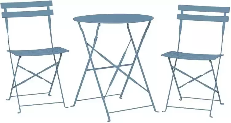 Beliani FIORI Bistroset Blauw