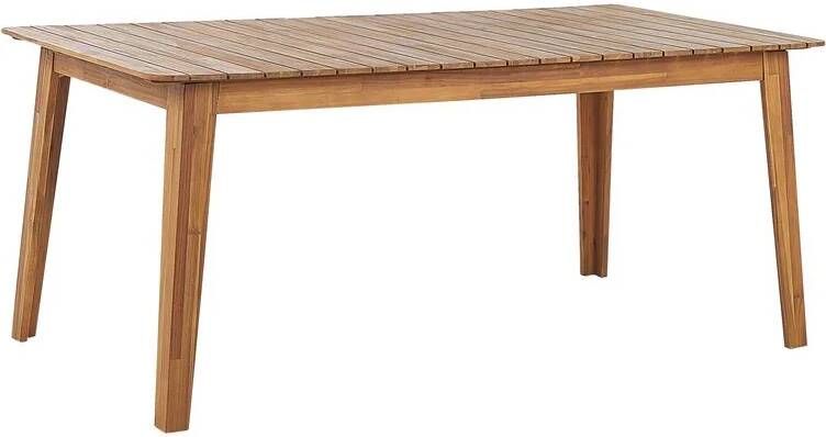 Beliani -FORNELLI -Tuintafel-Lichte houtkleur-90 x 180 cm-Acaciahout