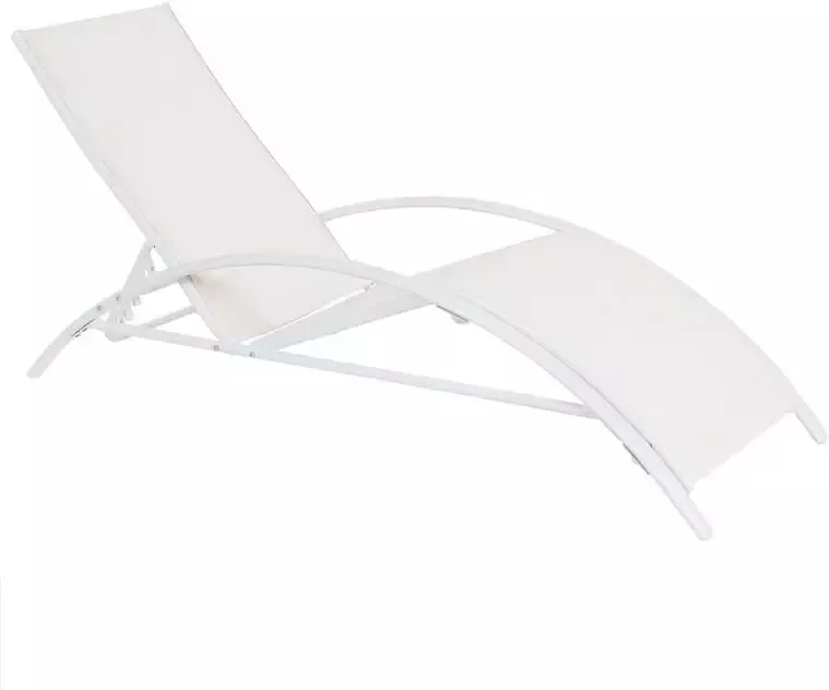 Beliani GAETA Zonnenbed Beige Staal